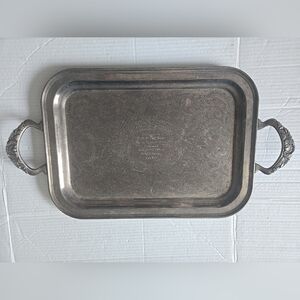 Essay Canada EP Copper Lead Mounts Serving Tray 1977 (Retirement H.M.C.S Ottawa)